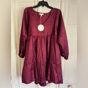 Umgee Women’s Burgundy Dress